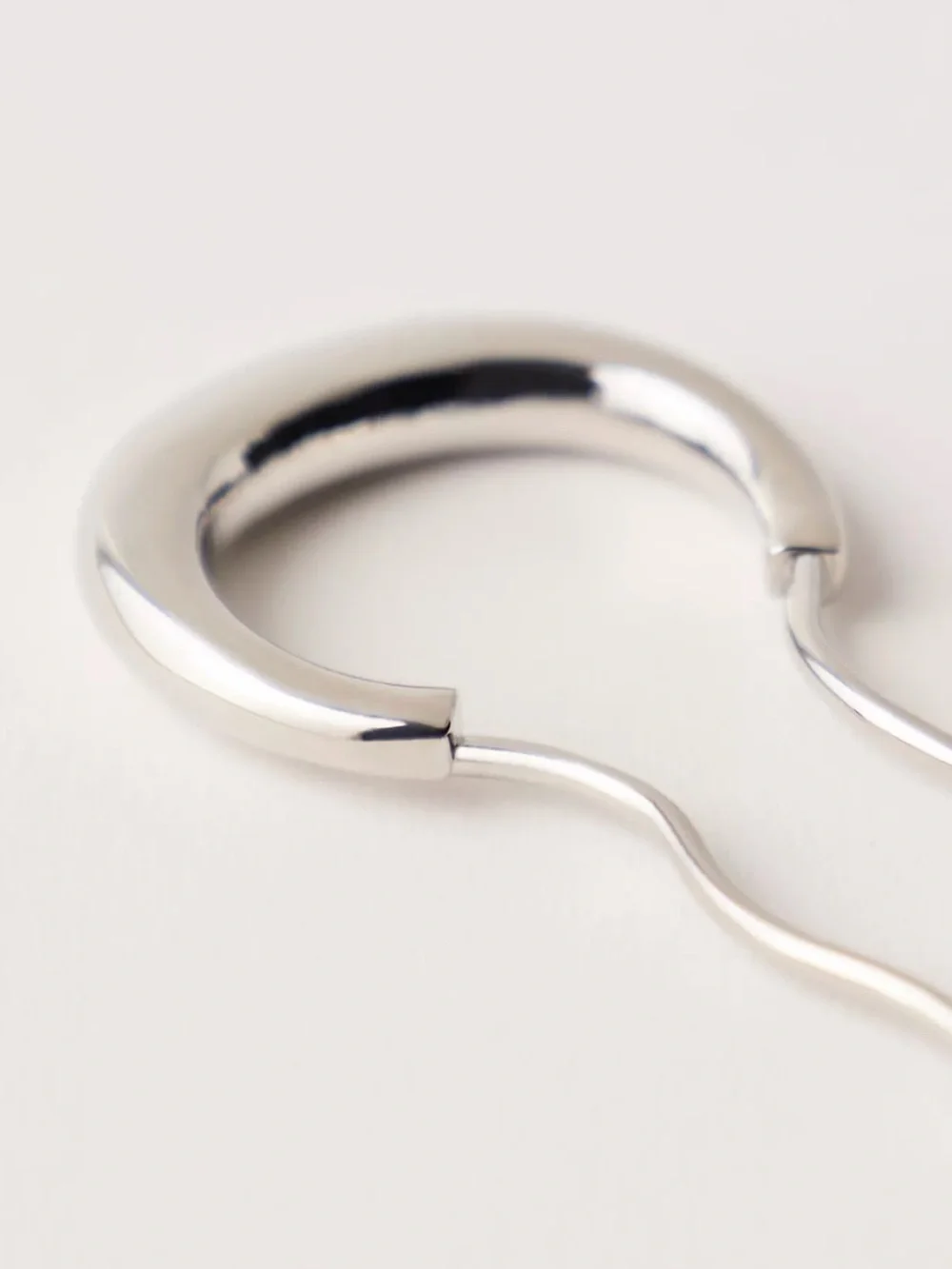 NWT andFree People Careless Whisper Hair Pin Silver Crescent Round Updo Accessor